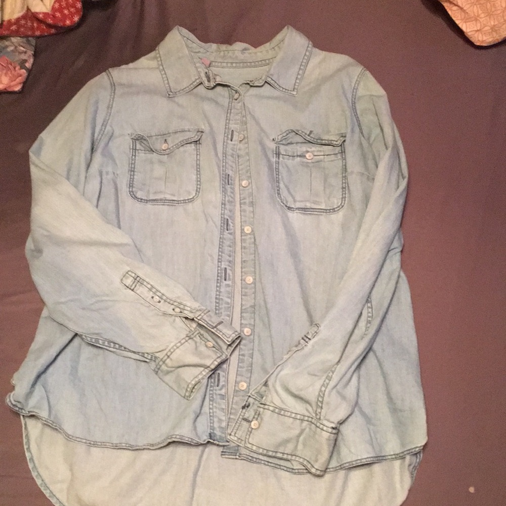 Button down shirt blue
